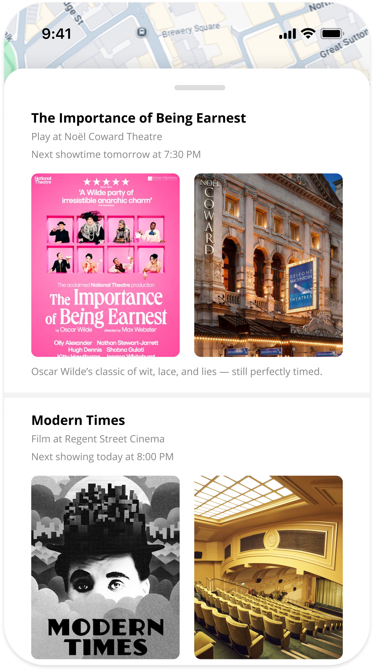 Trova app - place detail view